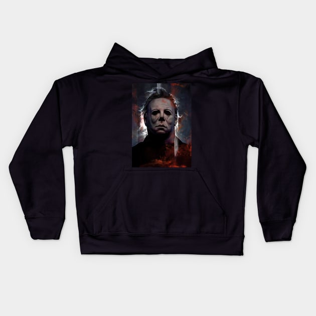 Michael Myers Kids Hoodie by dmitryb1